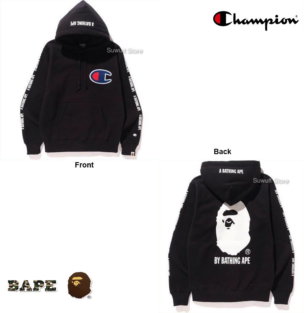 bape champion hoodie